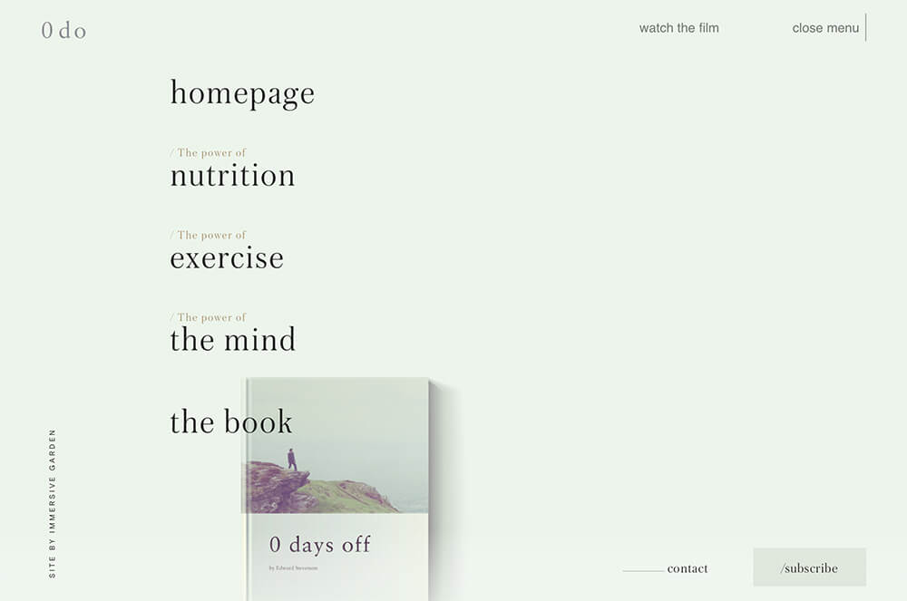 good Inspiration navigation effect 1