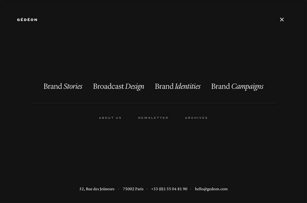 good Inspiration navigation effect 3